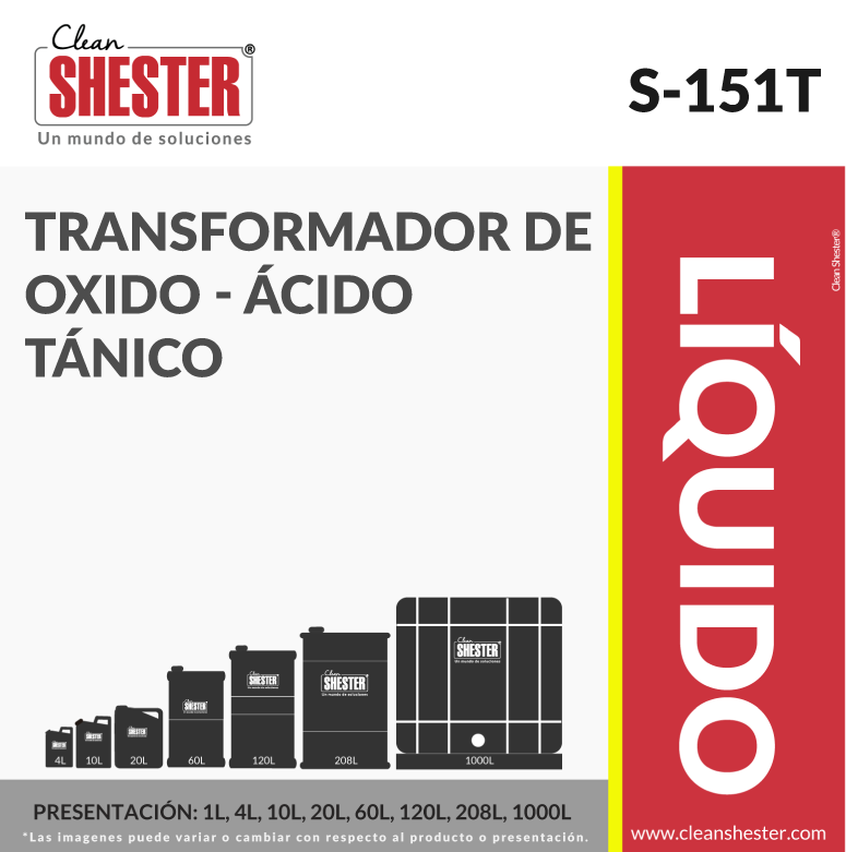 TRANSFORMADOR DE OXIDO – ÁCIDO TÁNICO – S-151T
