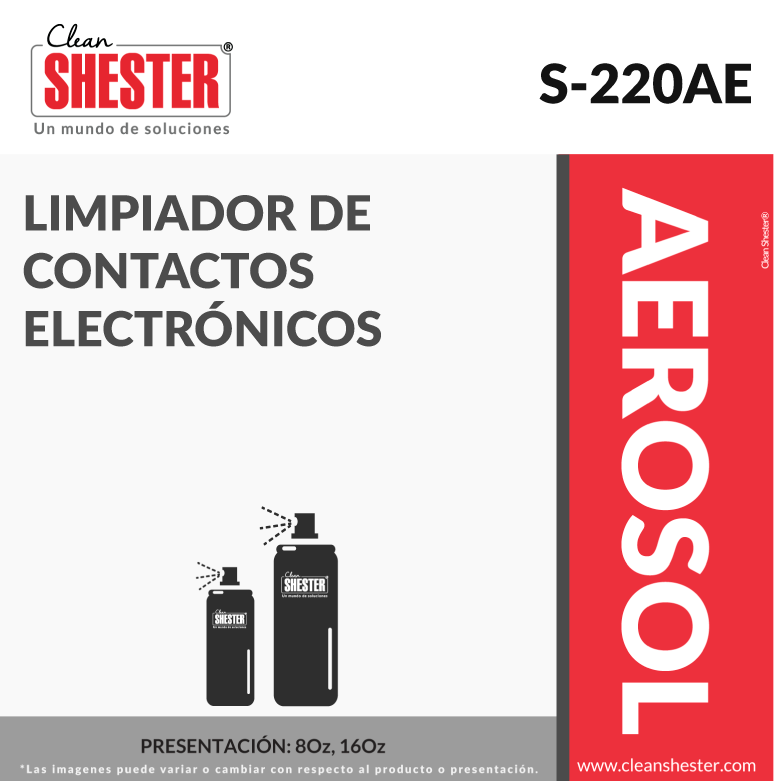LIMPIADOR DE CONTACTOS ELECTRÓNICOS – S-220AE
